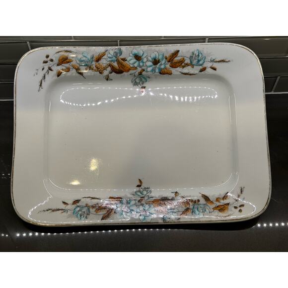 Antique Ironstone 16” Meat Platter-Maddock & Company, England, 1906 Transferware - Picture 1 of 8
